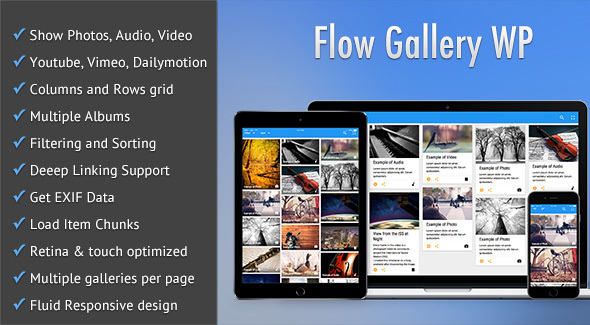 Flow-Galerie - Multimedia-Galerie Wordpress-Plugin