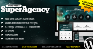Super Agentur – Responsive WordPress Single Page