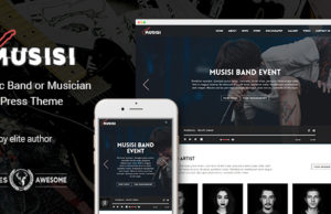 WordPress Themes für Musiker, Bands – Musisi