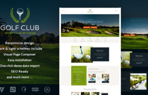Golf Club – Sport & Veranstaltungen WordPress Vorlage