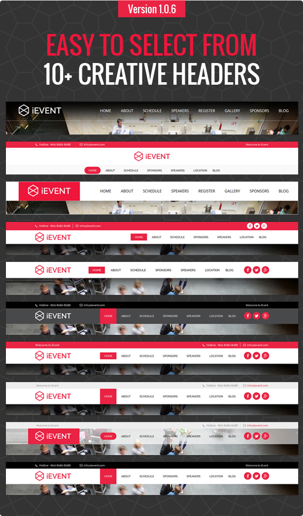 iEvent - Veranstaltung & Konferenz WordPress Layout