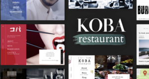 KOBA – Ein köstliches Restaurant WordPress Vorlage