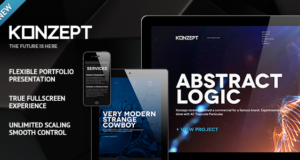 Konzept – Fullscreen Portfolio WordPress Template