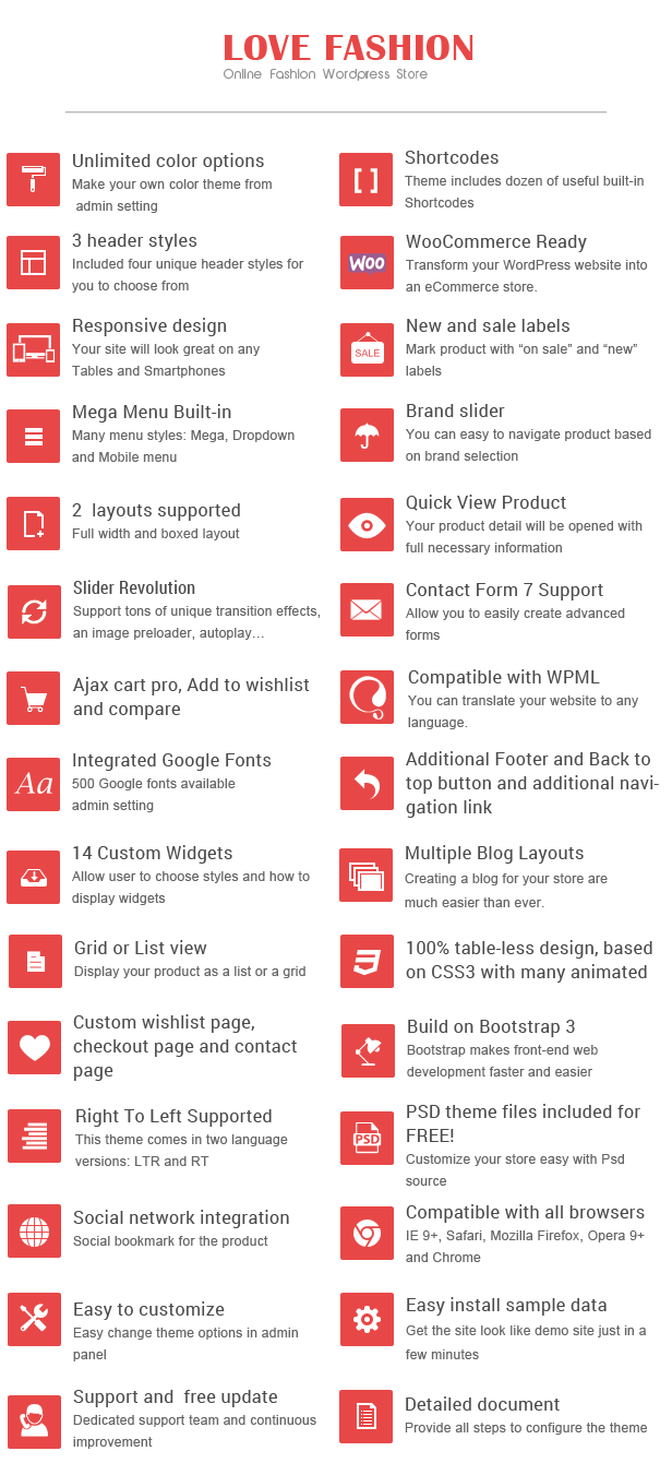 Liebe Mode - Responsives WordPress Template "title =" Love Fashion - Responsives WordPress Template
