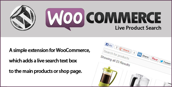 Woocommerce Live Produktsuche