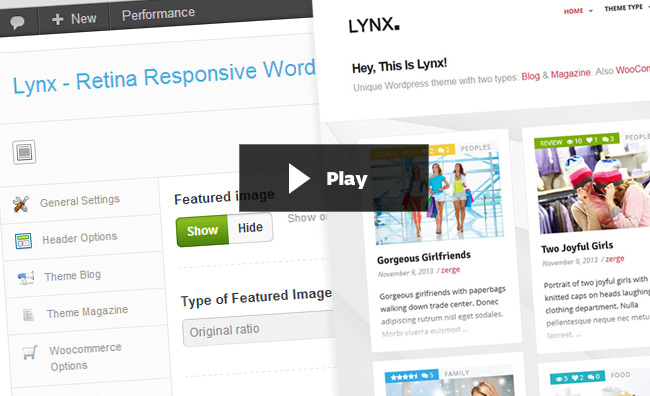 Luchs 3 in 1 - Retina Responsive Wordpress Template