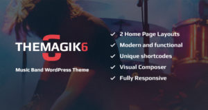Das Magic 6 – Musikband & Musiker WordPress Template