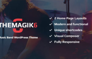 Das Magic 6 – Musikband & Musiker WordPress Template