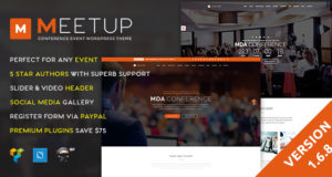 Meetup – Konferenzveranstaltung WordPress Layout