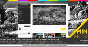 MiniPress – Responsive WordPress One Page Template