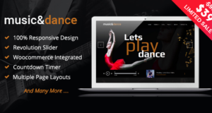 Musik & Tanz WordPress Template