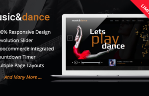 Musik & Tanz WordPress Template