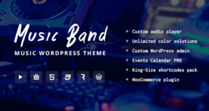 Musik-Band Live-Event und Musik Club WordPress Template