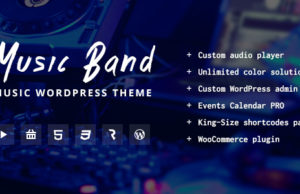 Musik-Band Live-Event und Musik Club WordPress Template