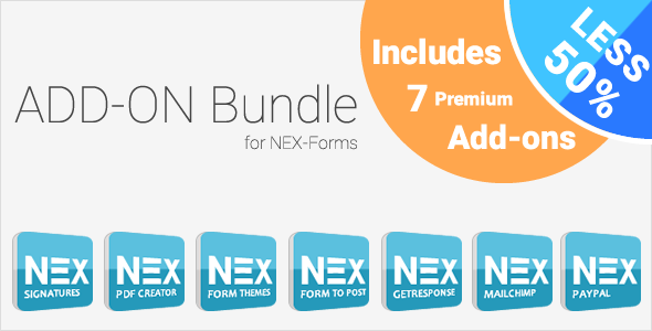 Add-on Bundle für NEX-Formulare - WordPress Form Builder