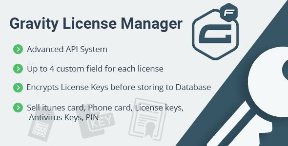 Gravity Forms - Verkauf Lizenz, Pin-Code, Antivirus-Schlüssel, itunes