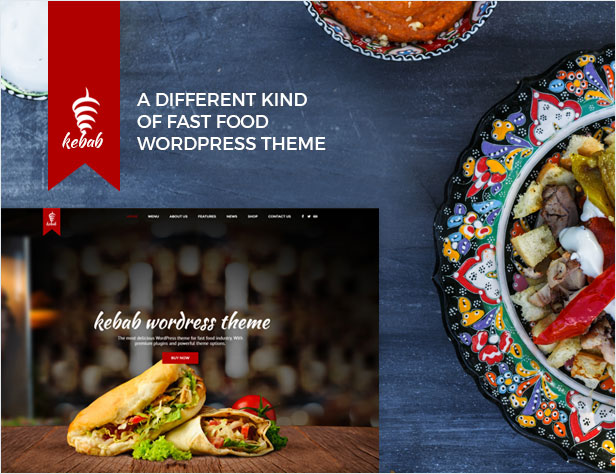 Kebab - Restaurant, Fast Food WordPress Vorlage