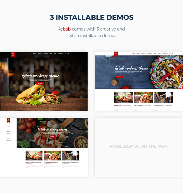 Kebab - Restaurant, Fast Food WordPress Vorlage