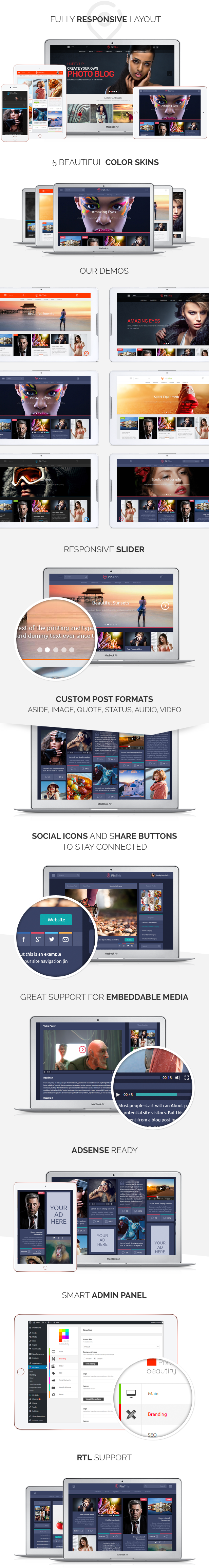 PinThis - Bestes Pinterest Style WordPress Vorlage