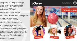 Schüssel – Responsive Bowling Center WordPress Layout