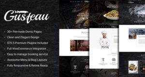 Gusteau – Elegantes Essen – Kaffee und Restaurant WordPress Layout