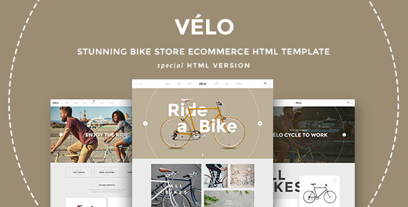 VELO - Responsive HTML5-Vorlage für den Fahrradladen