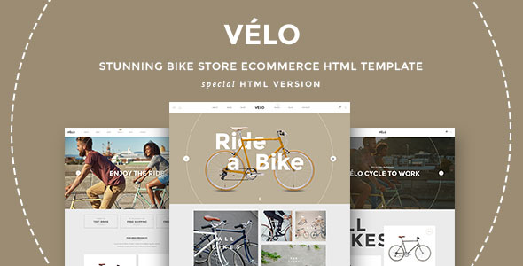 VELO - Responsive HTML5 Vorlage für den Fahrradladen
