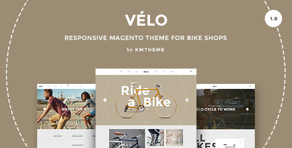 Velo - Responsive Magento Theme für Fahrradgeschäfte 