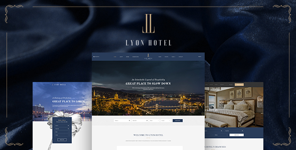 LYON - Luxushotel Buchung HTML5 Vorlage