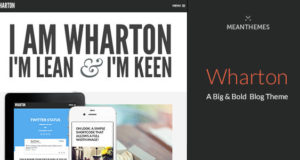 Wharton: Ein großes und fettes WordPress Blog Template