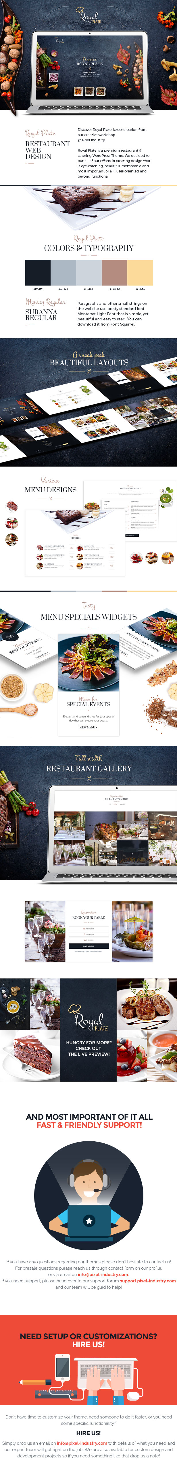 Royal Plate Restaurant Essen Küche und Catering HTML Vorlage