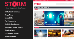 Storm – Sauberes Magazin & Blog Layout
