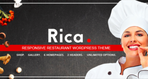 Rica – Responsives Restaurant WordPress Layout