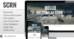 SCRN – Responsive One-Page / Single-Seiten-Portfolio