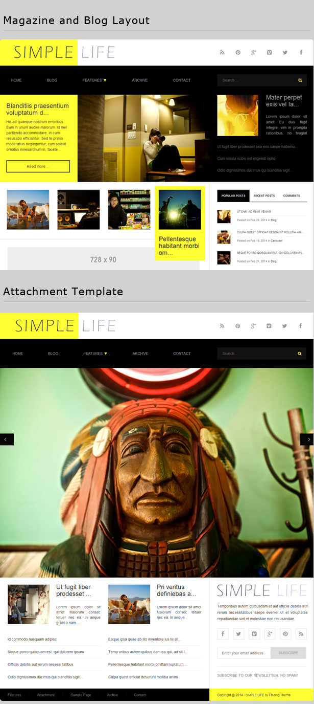 einfaches Leben WordPress-Thema