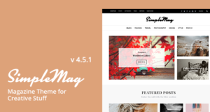 SimpleMag – Magazin Template für kreative Sachen