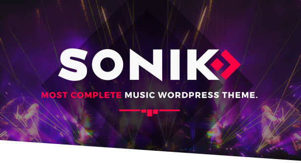 Sonik Responsive Musik WordPress Template