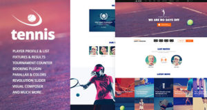 Tennis, Sport Club & Veranstaltungen WordPress Vorlage