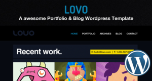 Lovo WordPress Portfolio und Blog Vorlage