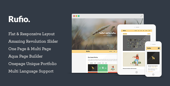 Rufio - 2 in 1 Responsive WordPress-Layout