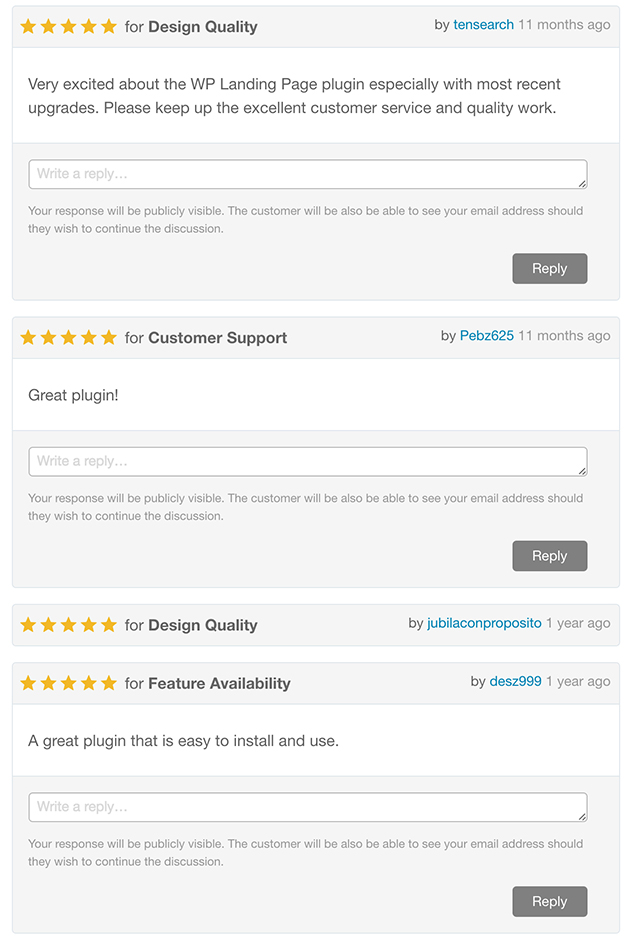WP Landing Pages Bewertungen