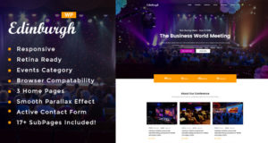 Edinburgh – Konferenz und Event WordPress Vorlage