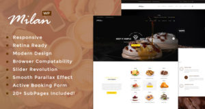 Mailand: Bäckerei / Kaffee / Vegan / Restaurant WordPress Vorlage