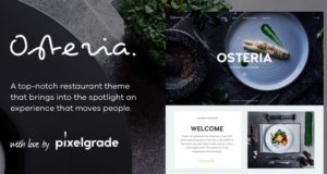 Osteria – Ein engagiertes Restaurant WordPress Layout