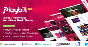 Playbit – Musikorientiertes WordPress Template