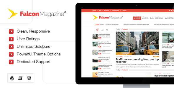 Falcon - Responsives WordPress Magazin Template