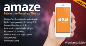 AMAZE – WordPress interaktives Parallax-Thema