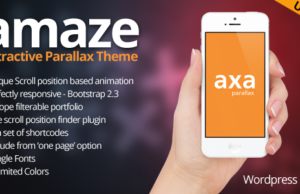 AMAZE – WordPress interaktives Parallax-Thema