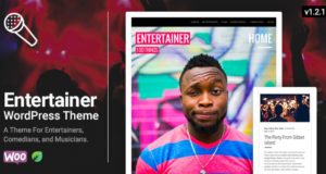 Entertainer – Comedians, Schauspieler, Musiker, Profis, Responsive WordPress Layout