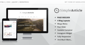 Einfacher Artikel – WordPress Template für persönliche Blog
